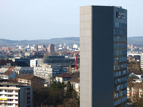 Das Lonzagebäude in Grossbasel – eines der ersten Basler Hochhäuser